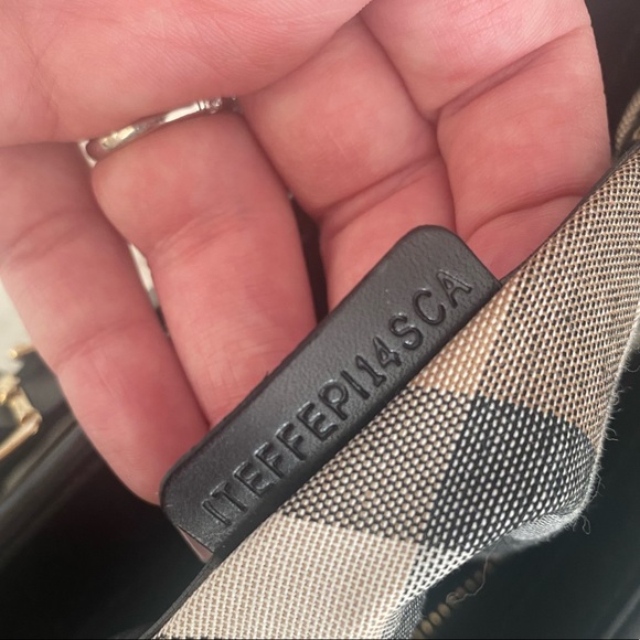 Burberry Dutton Bridle Handbag Black Nova Check - Picture 12 of 13